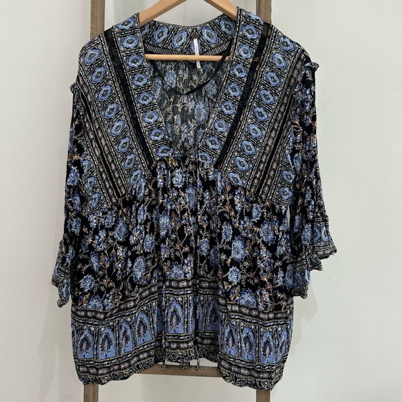 Free People Anthropologie Moonlight Dance Dress Tunic Boho Bohemian Flora XS - Picture 2 of 14